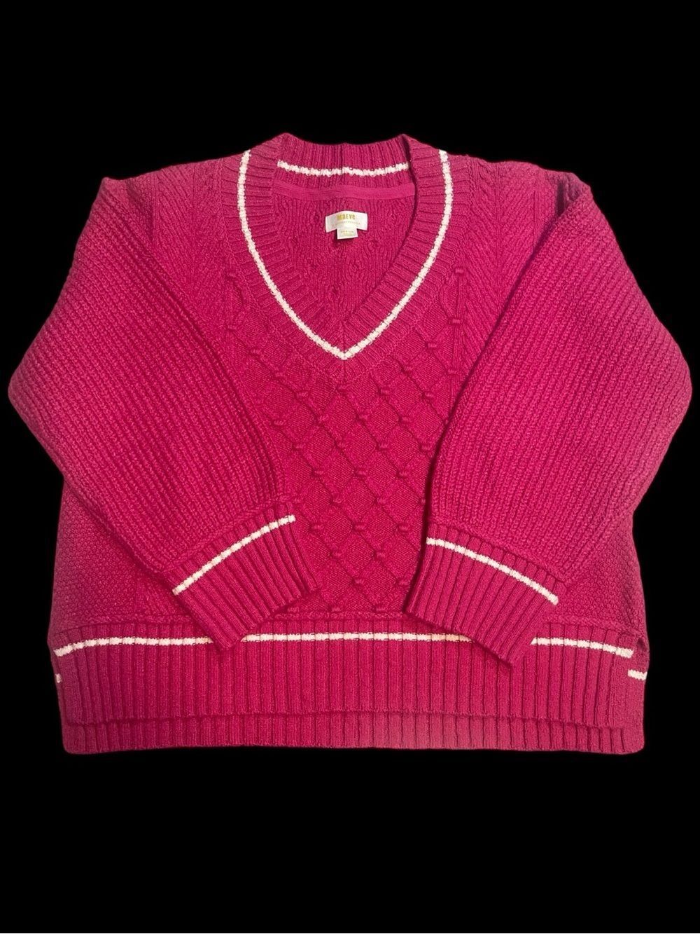 Maeve by Anthropology “The Tillie Pink V-neck Sweater”